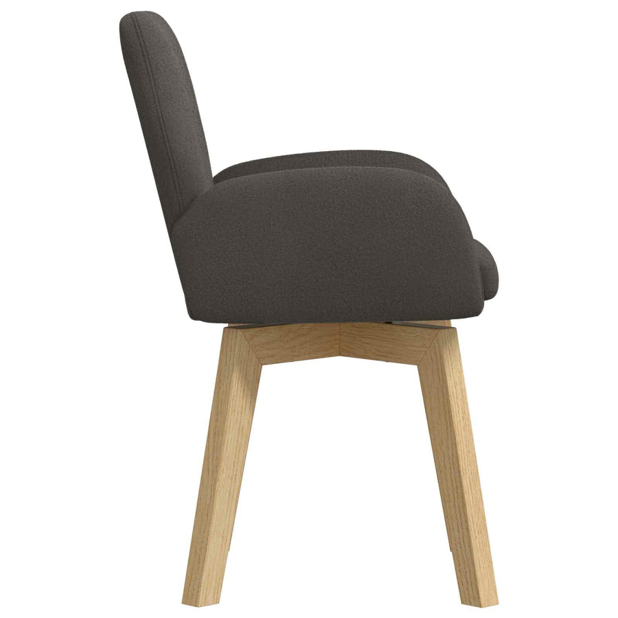 Eettafelstoelen 6 pcs Bouclé Donkergrijs 59 x 57 x 85 cm