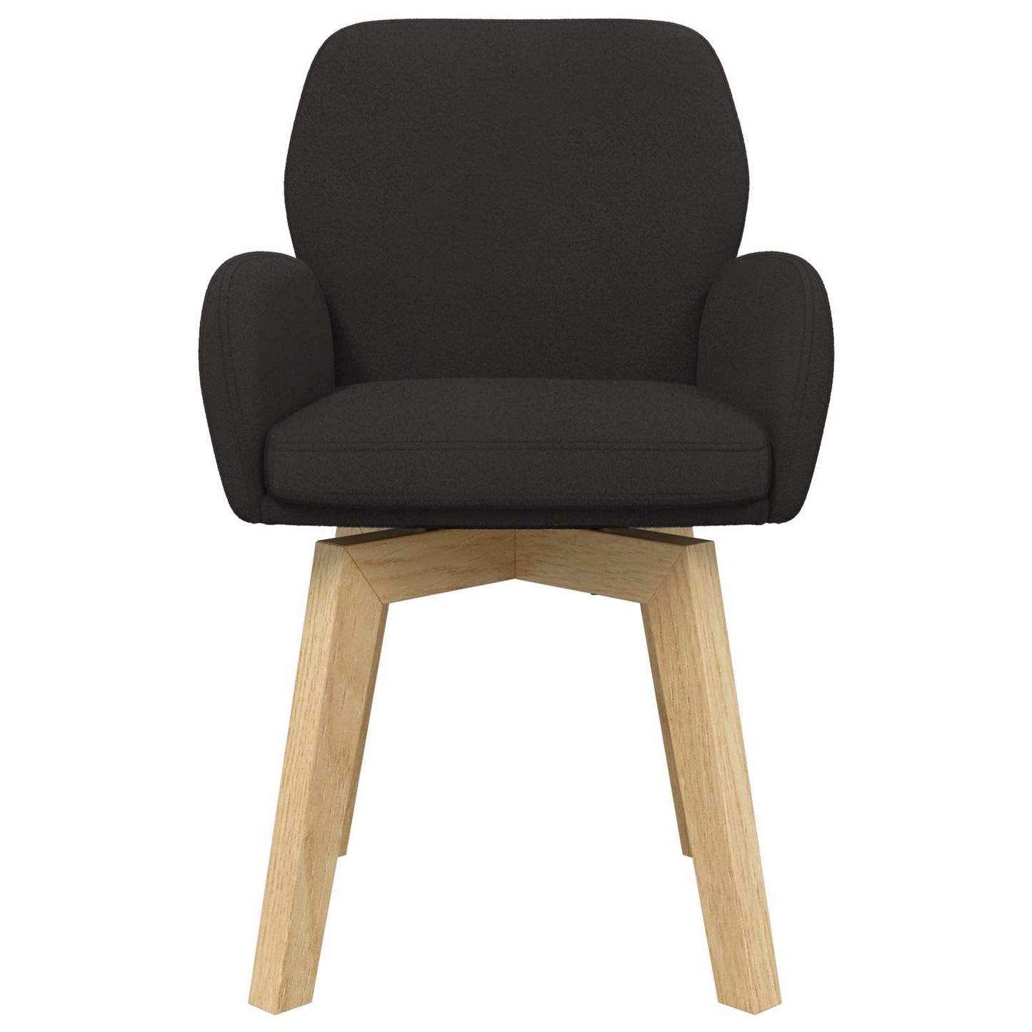 Eettafelstoelen 6 pcs Bouclé Zwart 59 x 57 x 85 cm