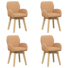 Draai Eetstoelen 4 pcs Bouclé Beige 54 x 58 x 87 cm