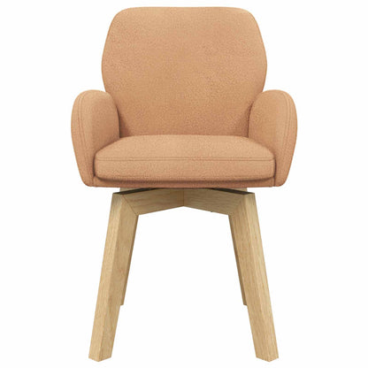 Draai Eetstoelen 4 pcs Bouclé Beige 54 x 58 x 87 cm