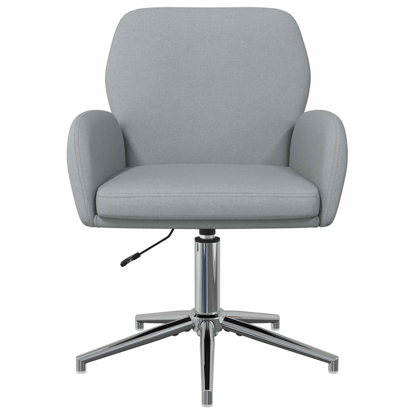 Draaiende Bureaustoelen 2 st 54 x 58 x 90 cm Lichtgrijs Stof
