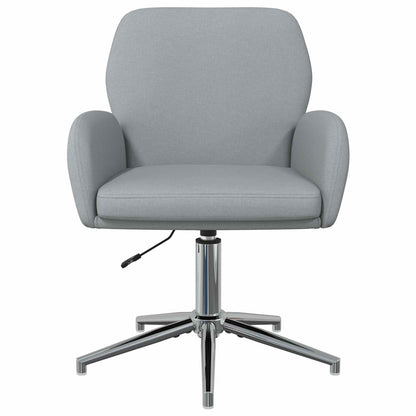 Draaiende Bureaustoelen 2 st 54 x 58 x 90 cm Lichtgrijs Stof