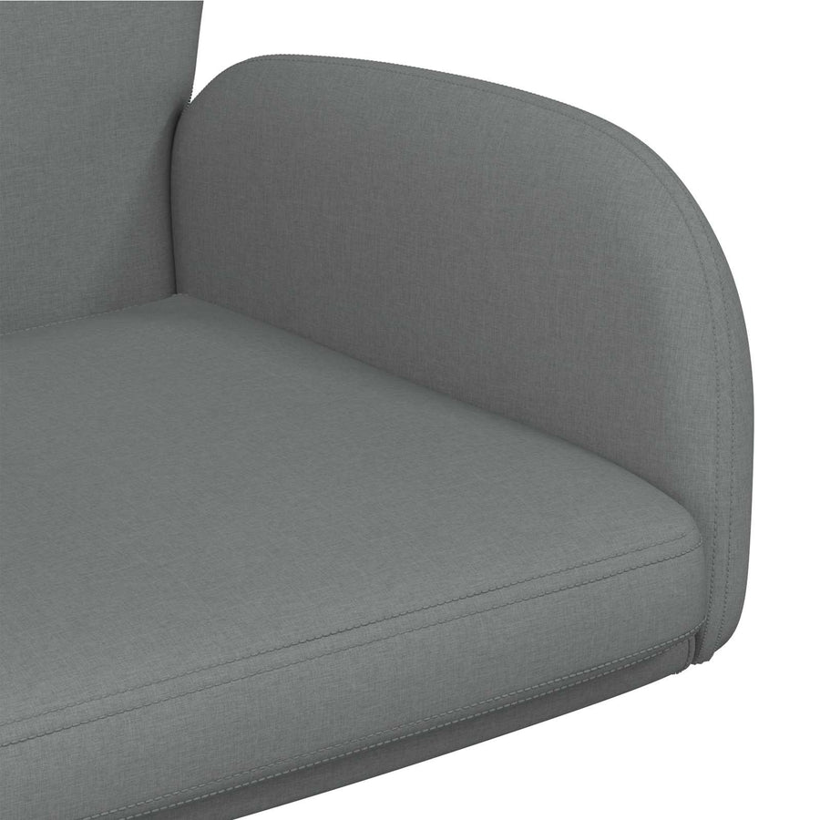 Draaiende Bureaustoelen 2 st 54 x 58 x 90 cm Donkergrijs Stof