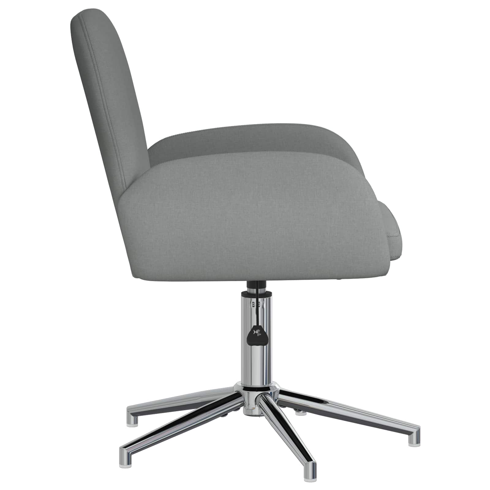 Draaiende Bureaustoelen 2 st 54 x 58 x 90 cm Donkergrijs Stof