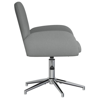 Draaiende Bureaustoelen 2 st 54 x 58 x 90 cm Donkergrijs Stof