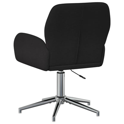 Draaiende Bureaustoelen 2 st 54 x 58 x 90 cm Zwart Stof