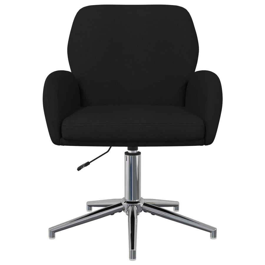 Draaiende Bureaustoelen 2 st 54 x 58 x 90 cm Zwart Stof