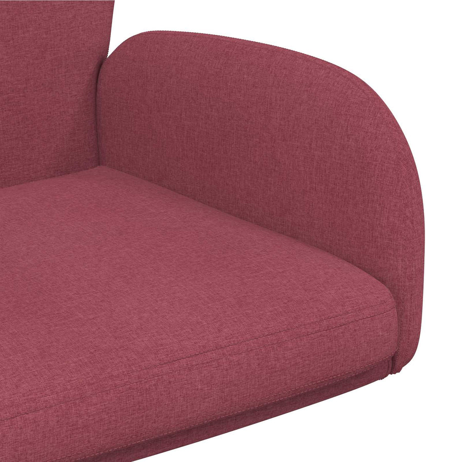 Draaiende Bureaustoelen 2 st 54 x 58 x 90 cm Wijnrood Stof