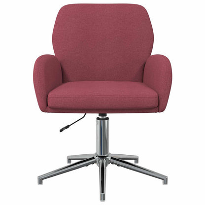 Draaiende Bureaustoelen 2 st 54 x 58 x 90 cm Wijnrood Stof