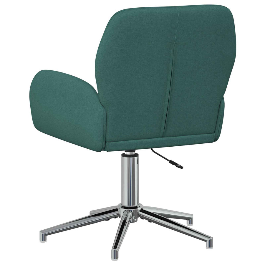 Draaiende Bureaustoelen 2 st 54 x 58 x 90 cm Donkergroen Stof