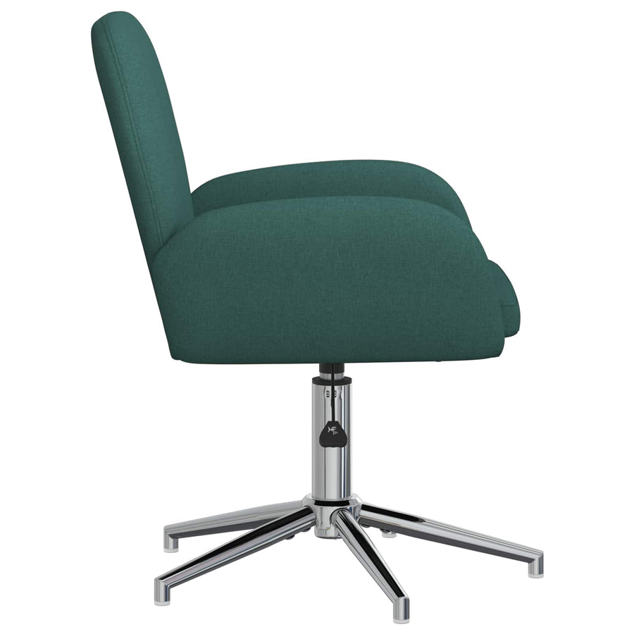 Draaiende Bureaustoelen 2 st 54 x 58 x 90 cm Donkergroen Stof