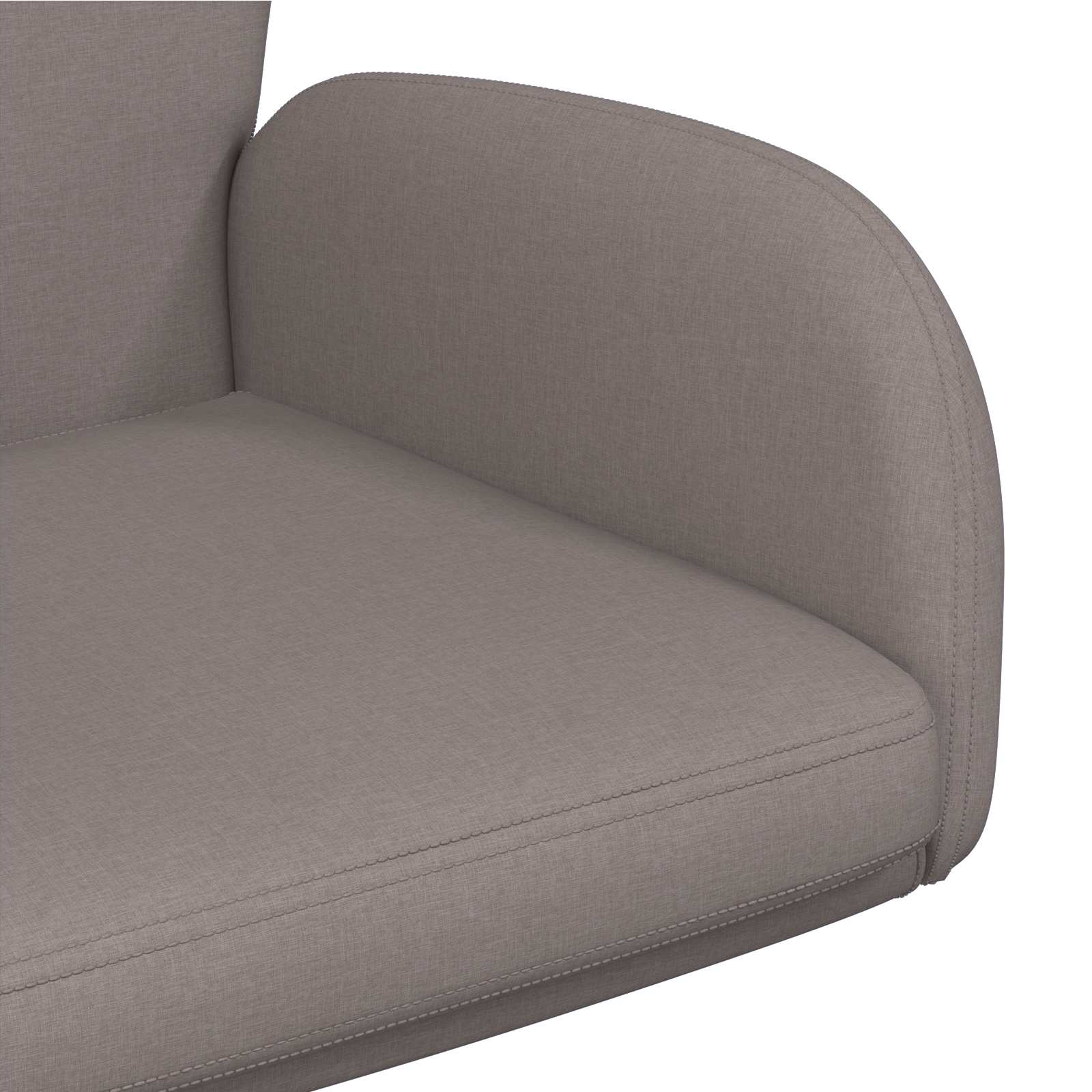 Draaiende Bureaustoelen 2 st 54 x 58 x 90 cm Taupe Stof