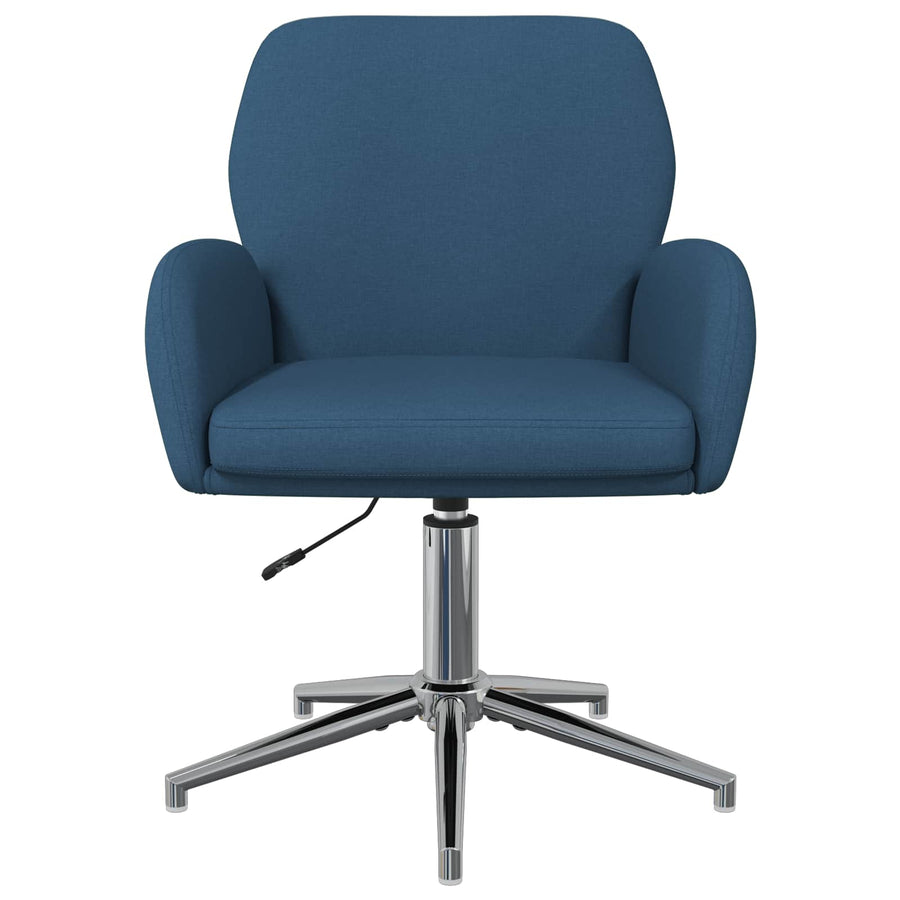 Draaiende Bureaustoelen 2 st 54 x 58 x 90 cm Blauw Stof