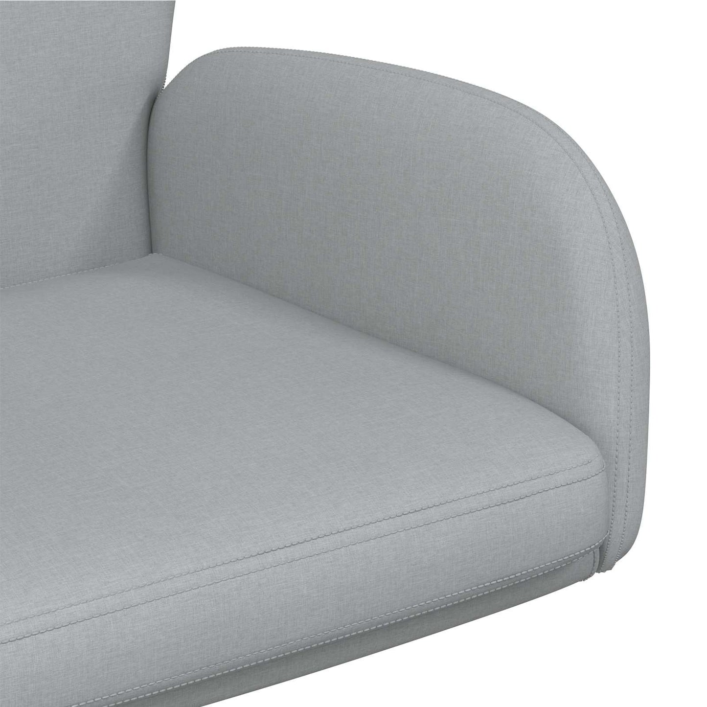 Draaiende Bureaustoelen 4 st 54 x 58 x 90 cm Lichtgrijs Stof