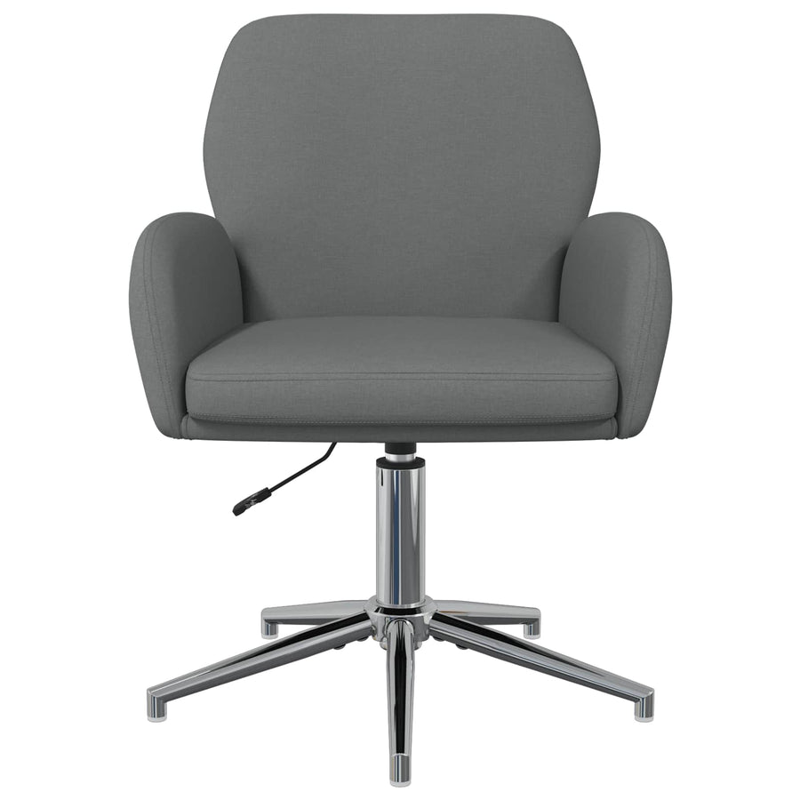 Draaiende Bureaustoelen 4 st 54 x 58 x 90 cm Donkergrijs Stof