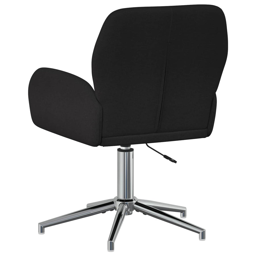 Draaiende Bureaustoelen 4 st 54 x 58 x 90 cm Zwart Stof