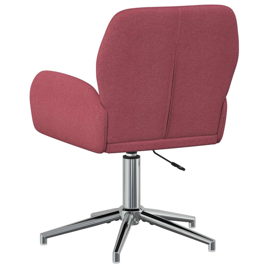 Draaiende Bureaustoelen 4 st 54 x 58 x 90 cm Wijnrood Stof
