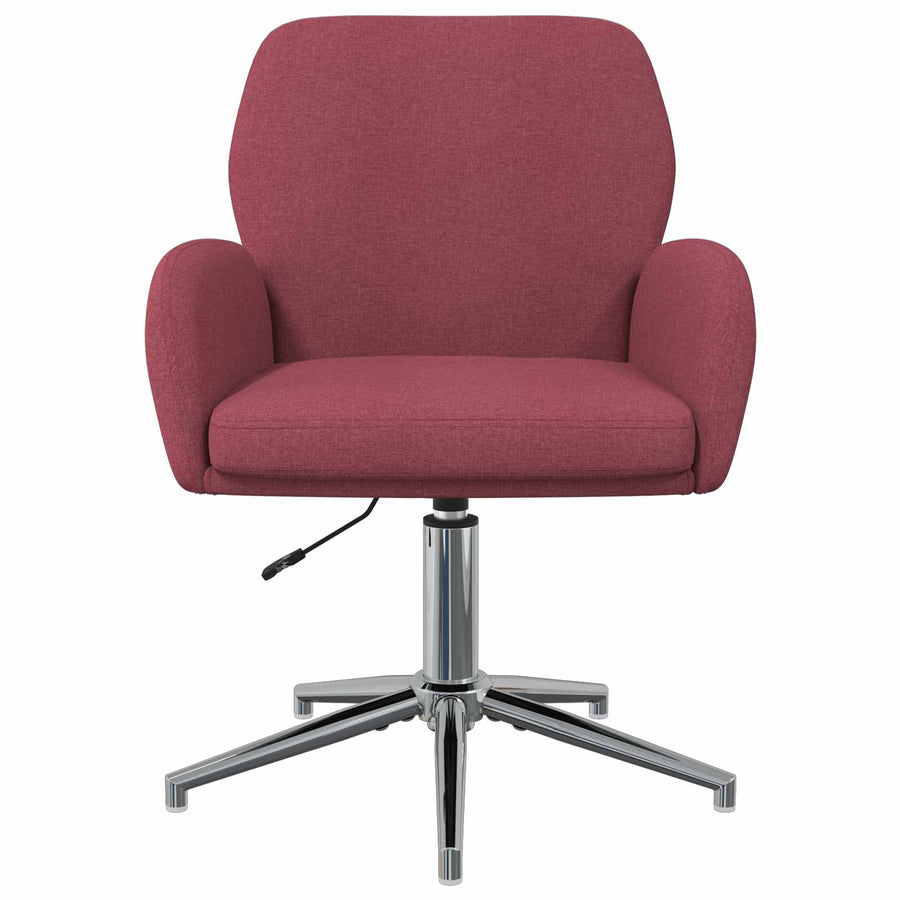 Draaiende Bureaustoelen 4 st 54 x 58 x 90 cm Wijnrood Stof