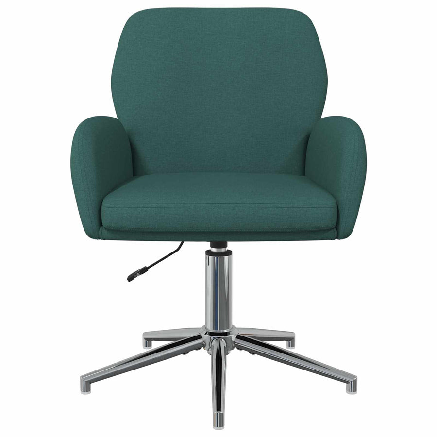 Draaiende Bureaustoelen 4 st 54 x 58 x 90 cm Donkergroen Stof