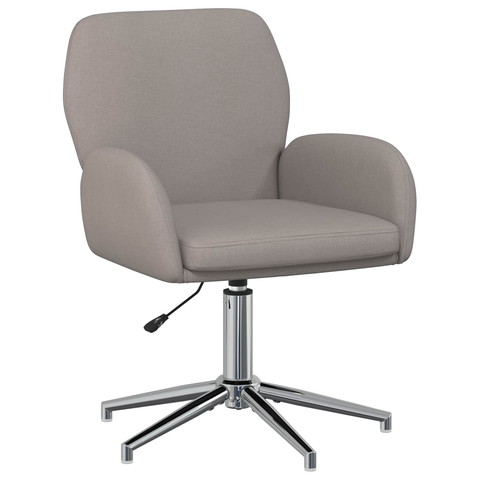 Draaiende Bureaustoelen 4 st 54 x 58 x 90 cm Taupe Stof