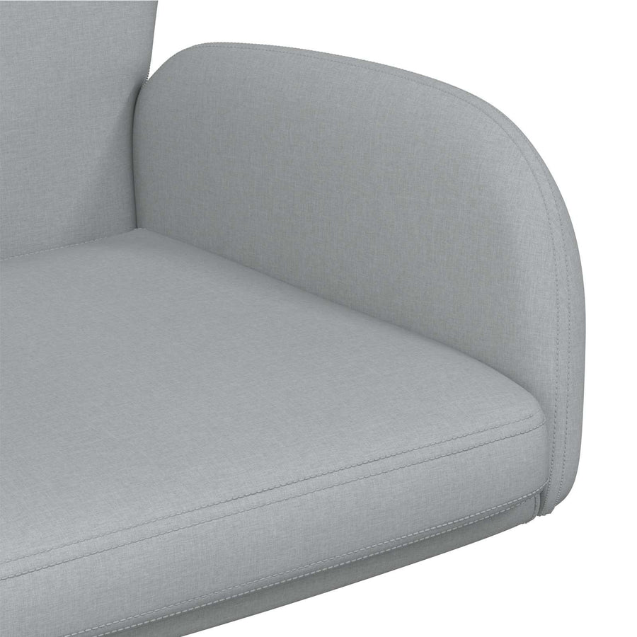 Draaiende Bureaustoelen 6 st 54 x 58 x 90 cm Lichtgrijs Stof