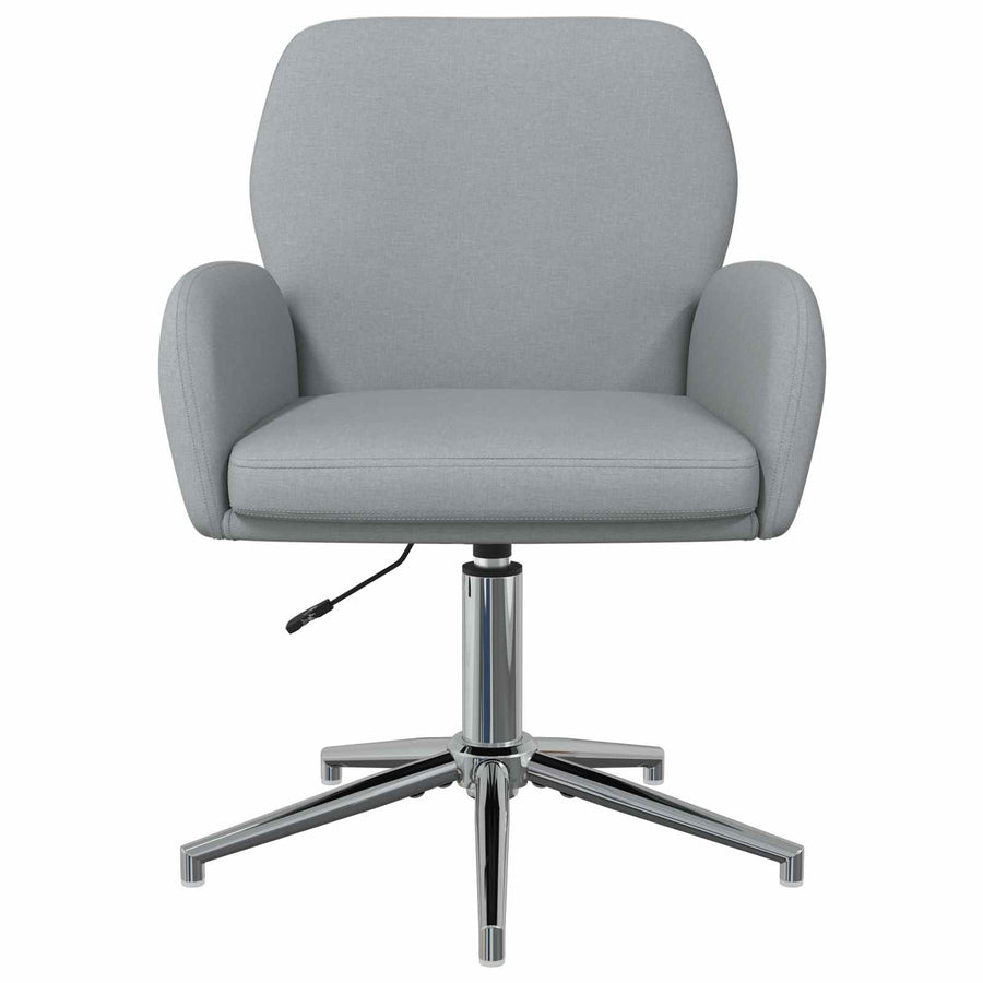 Draaiende Bureaustoelen 6 st 54 x 58 x 90 cm Lichtgrijs Stof