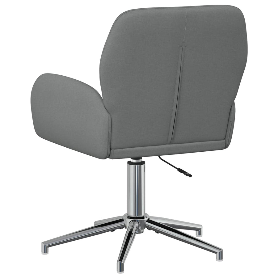Draaiende Bureaustoelen 6 st 54 x 58 x 90 cm Donkergrijs Stof