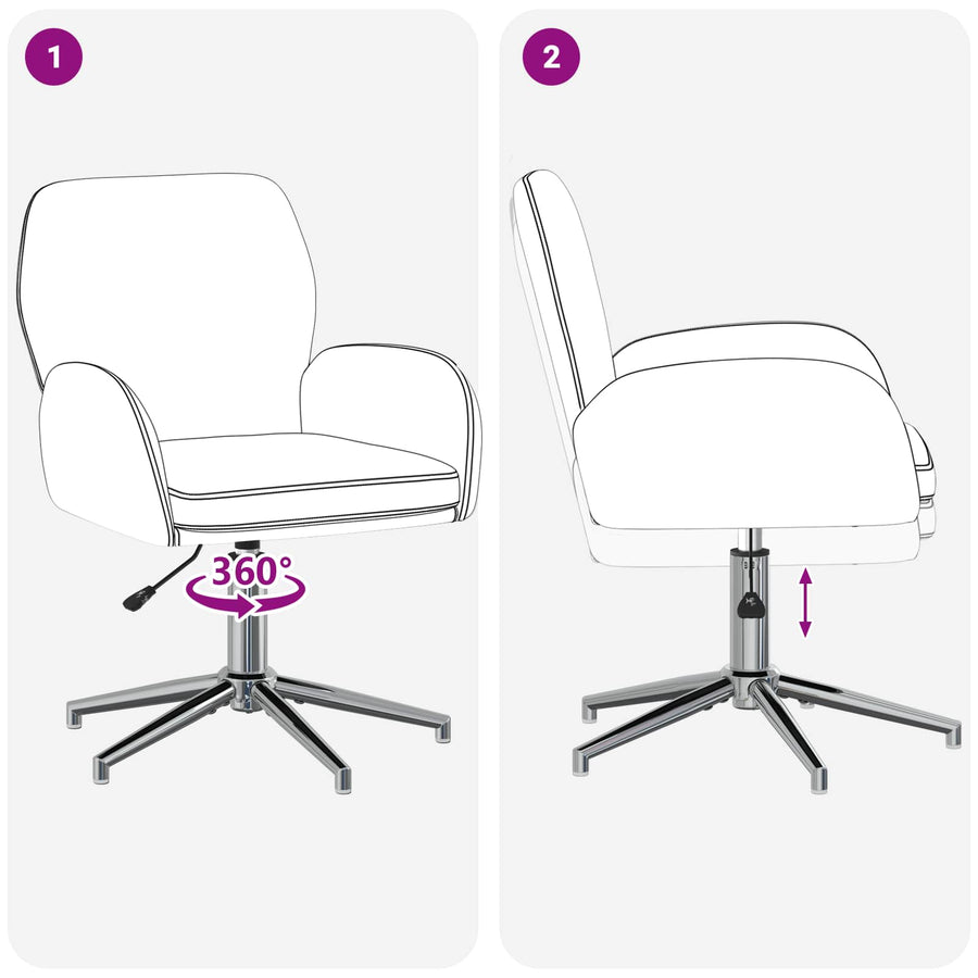 Draaiende Bureaustoelen 6 st 54 x 58 x 90 cm Donkergrijs Stof