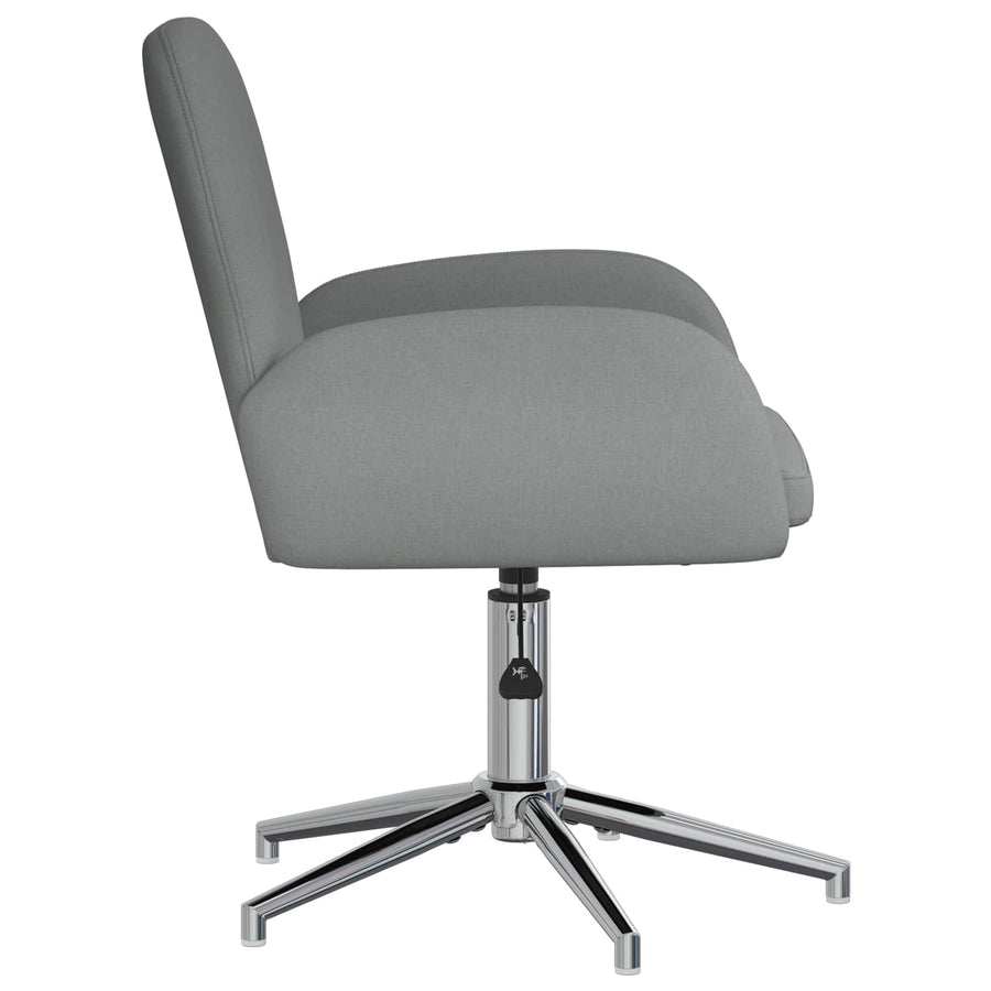 Draaiende Bureaustoelen 6 st 54 x 58 x 90 cm Donkergrijs Stof