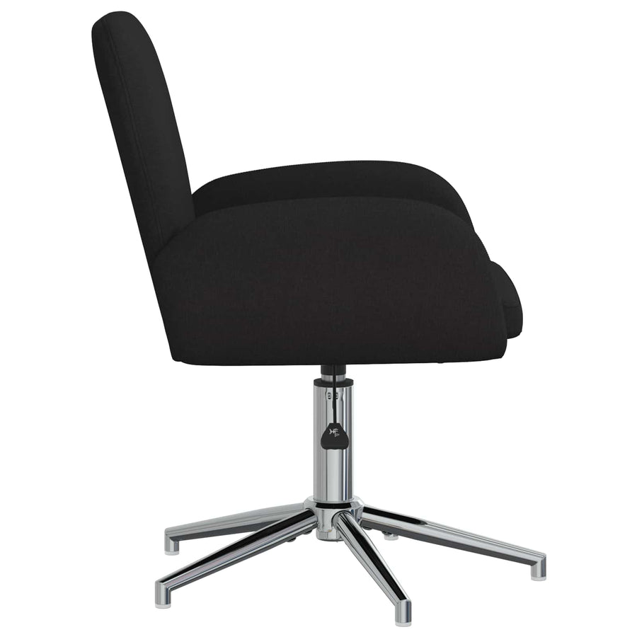 Draaiende Bureaustoelen 6 st 54 x 58 x 90 cm Zwart Stof