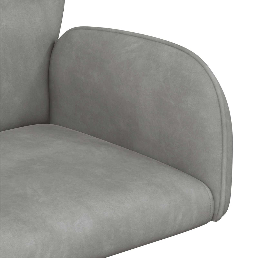 Draaiende Bureaustoelen 2 st 54 x 55 x 90 cm Lichtgrijs fluweel