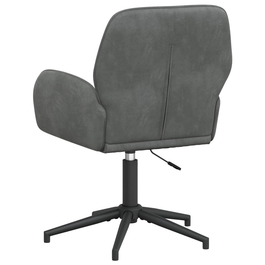 Draaiende Bureaustoelen 2 st 54 x 55 x 90 cm Donkergrijs