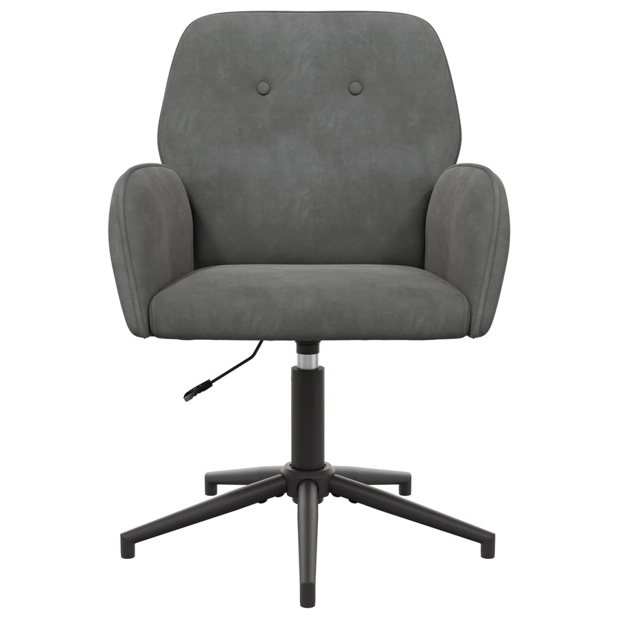 Draaiende Bureaustoelen 2 st 54 x 55 x 90 cm Donkergrijs