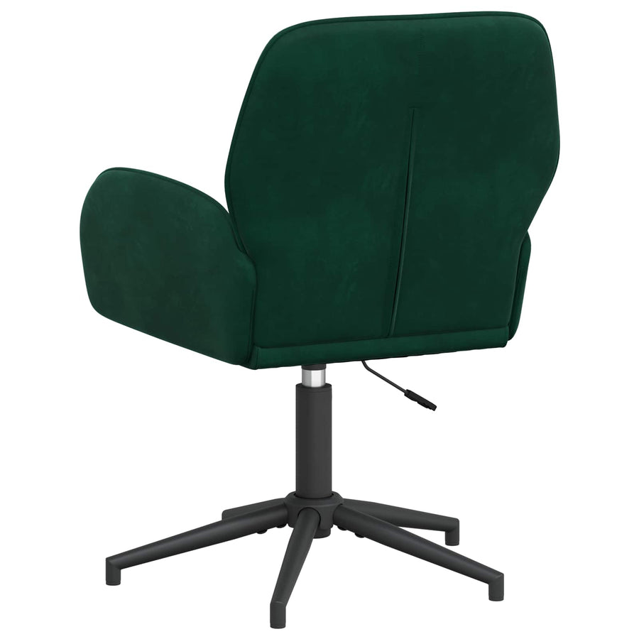 Draaiende Bureaustoelen 2 st 54 x 55 x 90 cm Donkergroen