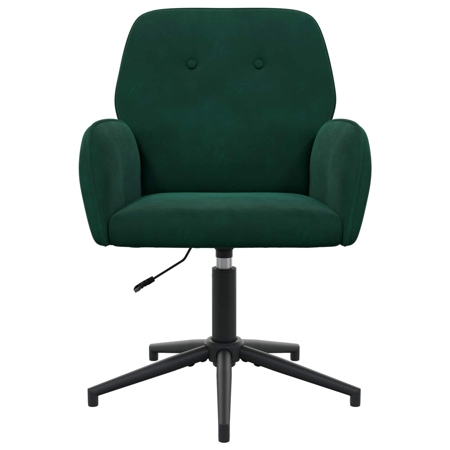 Draaiende Bureaustoelen 2 st 54 x 55 x 90 cm Donkergroen