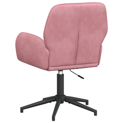 Draaiende Bureaustoelen 2 st 54 x 55 x 90 cm Roze fluweel