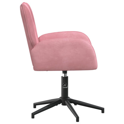 Draaiende Bureaustoelen 2 st 54 x 55 x 90 cm Roze fluweel
