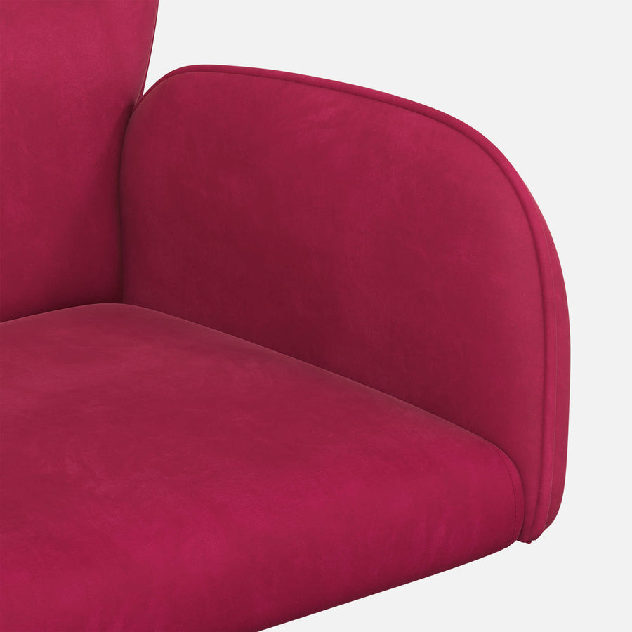 Draaiende Bureaustoelen 2 st 54 x 55 x 90 cm Wijnrood fluweel