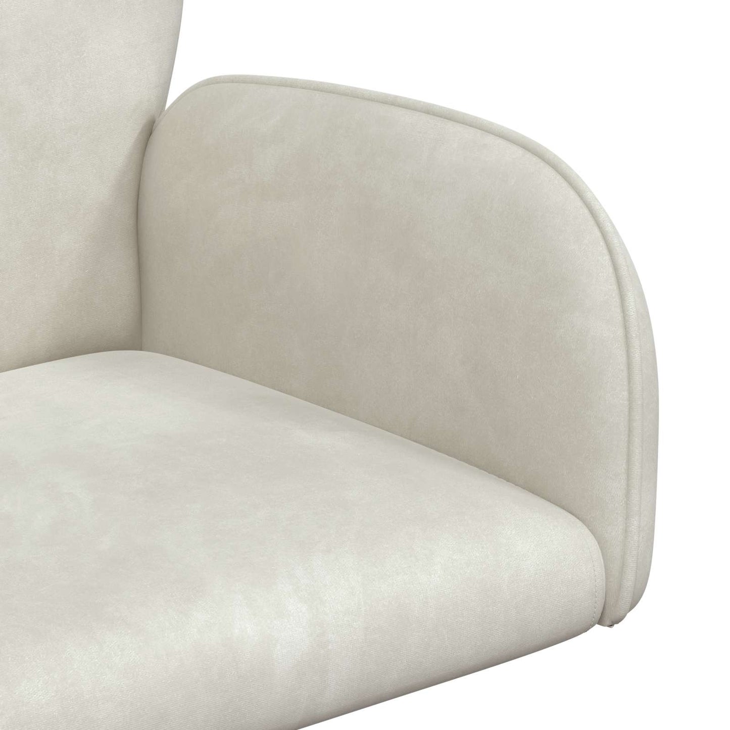 Draaiende Bureaustoelen 2 st 54 x 55 x 90 cm Crèmekleurig