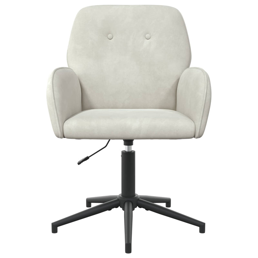 Draaiende Bureaustoelen 2 st 54 x 55 x 90 cm Crèmekleurig