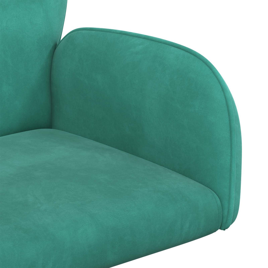 Draaiende Bureaustoelen 2 st 54 x 55 x 90 cm Turquoise fluweel