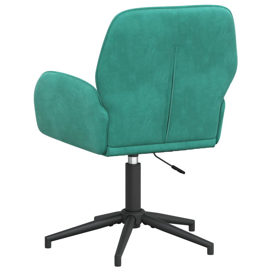 Draaiende Bureaustoelen 2 st 54 x 55 x 90 cm Turquoise fluweel