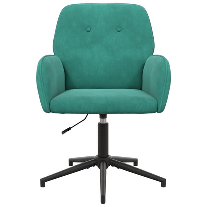 Draaiende Bureaustoelen 2 st 54 x 55 x 90 cm Turquoise fluweel