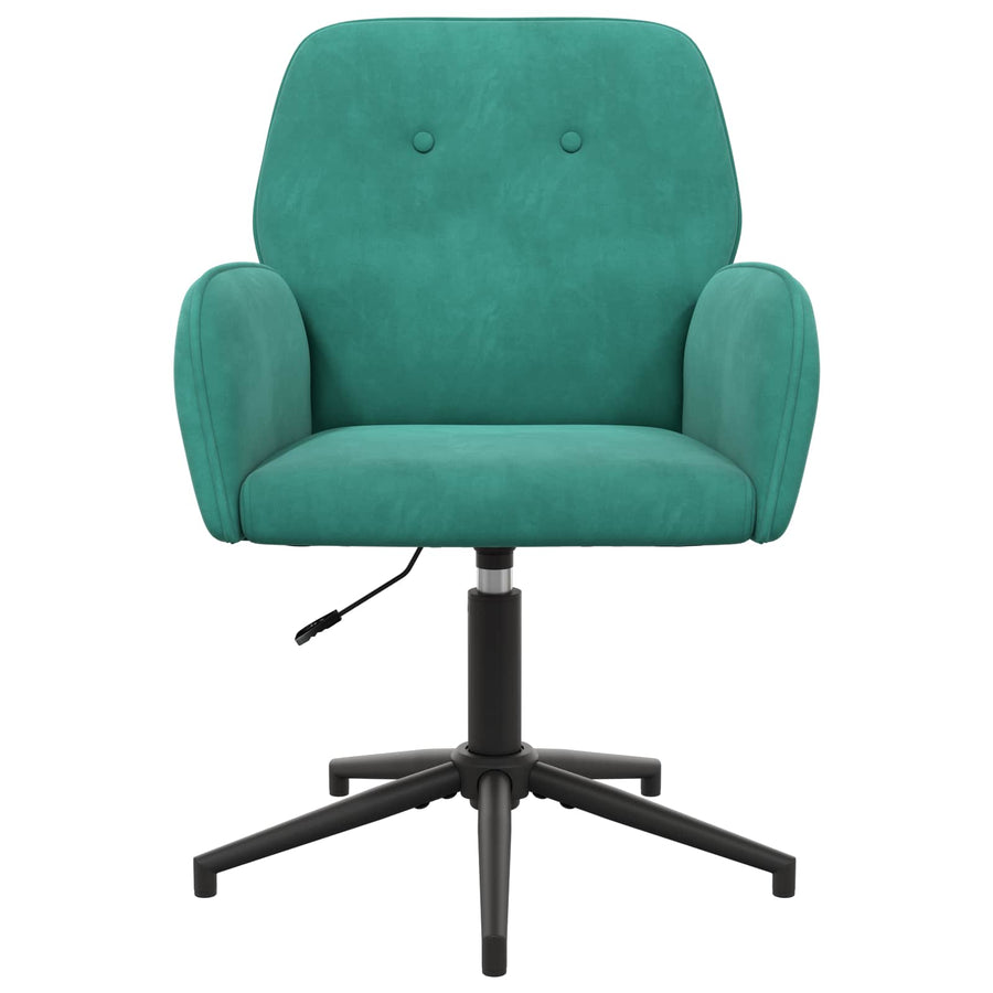 Draaiende Bureaustoelen 2 st 54 x 55 x 90 cm Turquoise fluweel