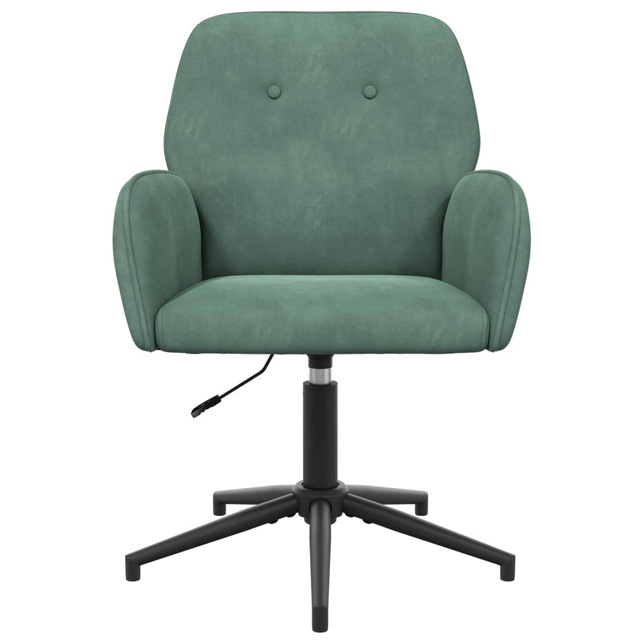 Draaiende Bureaustoelen 2 st 54 x 55 x 90 cm Zeegroen fluweel