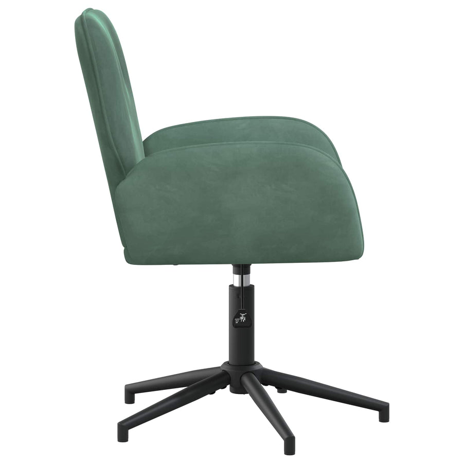 Draaiende Bureaustoelen 2 st 54 x 55 x 90 cm Zeegroen fluweel