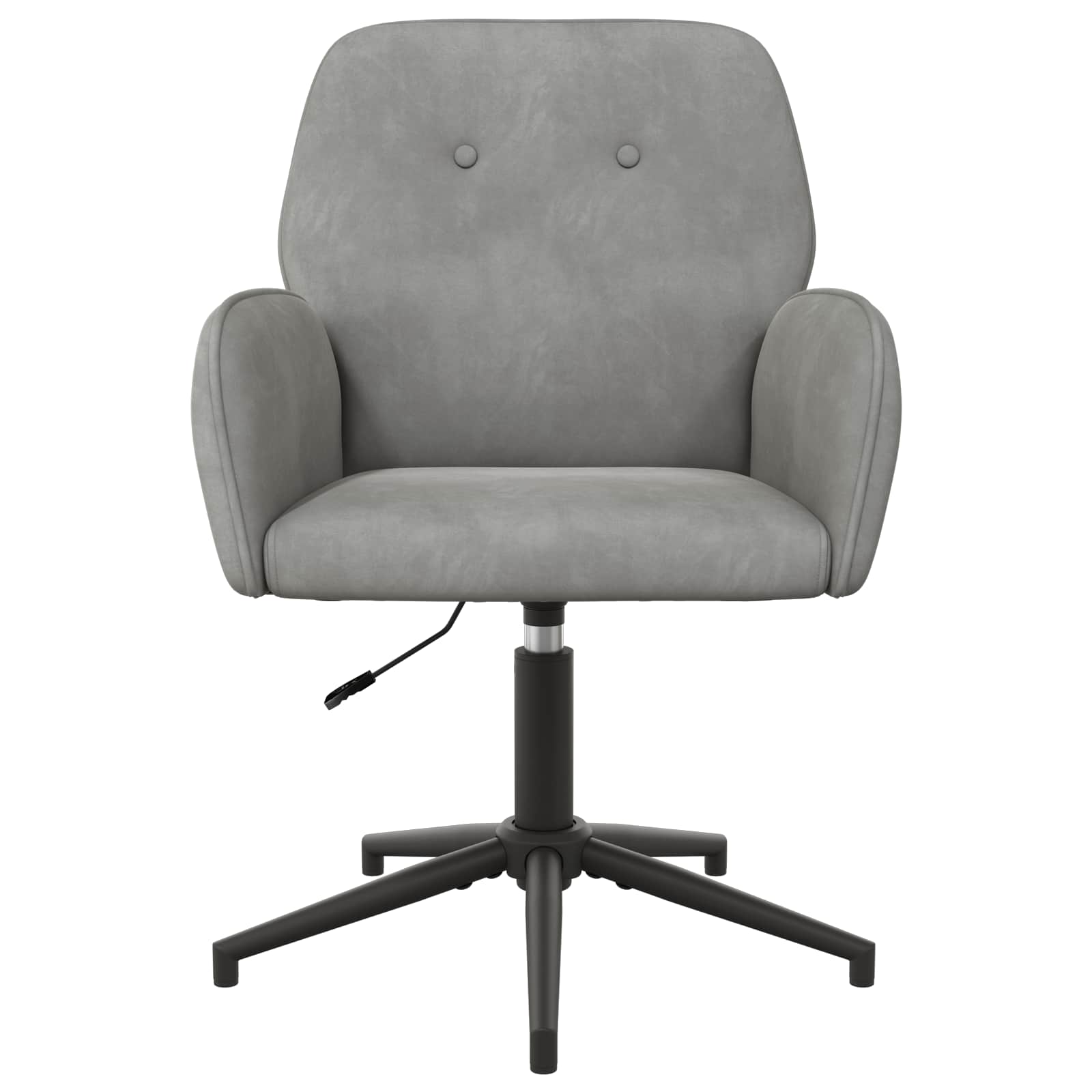 Draaiende Bureaustoelen 4 st 54 x 55 x 90 cm Lichtgrijs fluweel