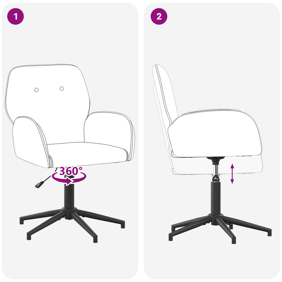 Draaiende Bureaustoelen 4 st 54 x 55 x 90 cm Donkergrijs