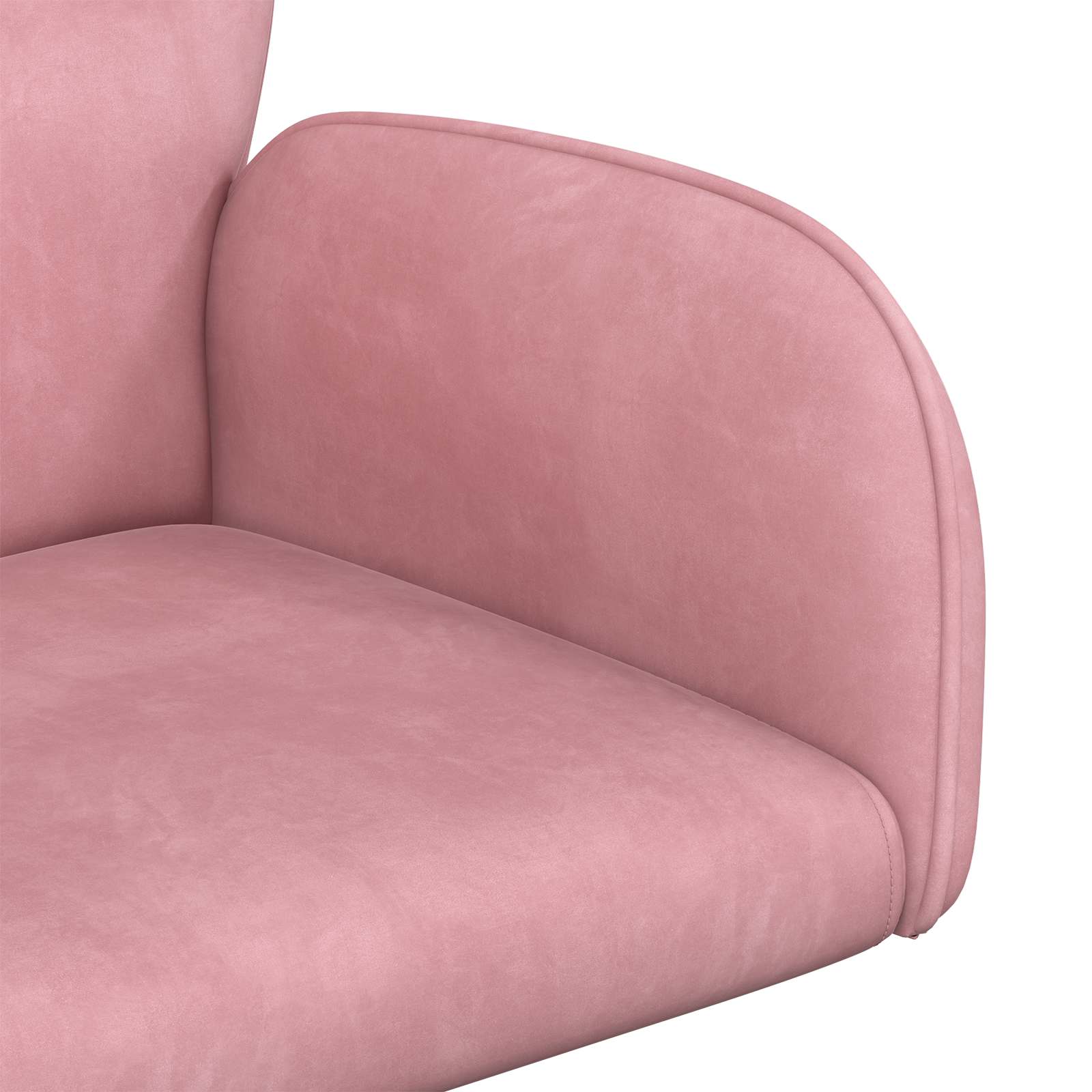 Draaiende Bureaustoelen 4 st 54 x 55 x 90 cm Roze fluweel