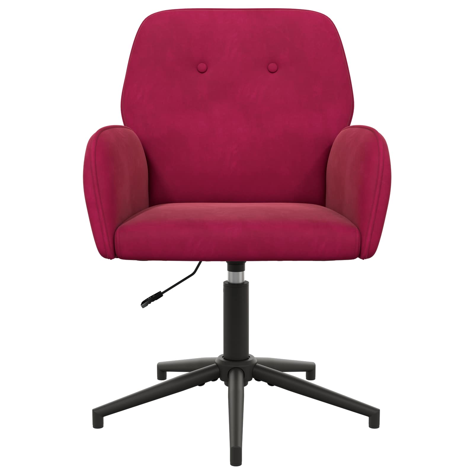 Draaiende Bureaustoelen 4 st 54 x 55 x 90 cm Wijnrood fluweel